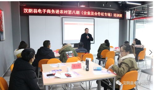 汉阴县电子商务进农村企业、合作社及从业人员提升班圆满落幕
